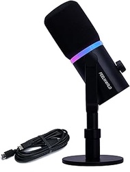 FEELWORLD Video Recording Microphone XLR USB C Output Dynamic PM-1 mic for Live Streaming,Studio Met
