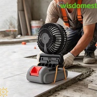 WISDOMEST Lithium Battery Fan, 14-21V Battery Pin Spacing 19-40mm Outdoor Working Fan, High Speed An