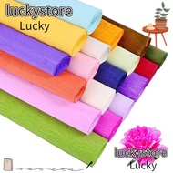 LUCKY Crepe Paper, Handmade flowers DIY Flower Wrapping Bouquet Paper,  Production material paper Thickened wrinkled paper Packing Material