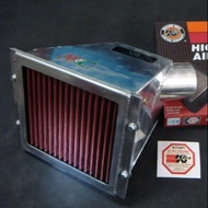 Aluminum Super Induction Air Filter Box  Honda Civic EK EJ EG Wira Satria Putrawith K&N air filter  