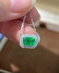 哥倫比亞祖母綠項鍊  1克拉