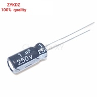 50PCS 250V1UF  5x11mm Aluminum Electrolytic Capacitor 1UF250V