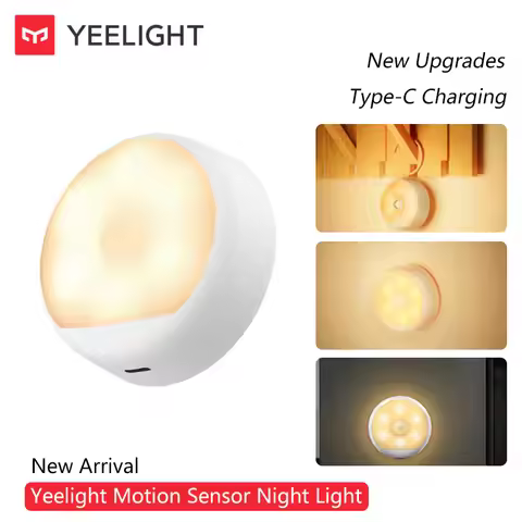 Yeelight Motion Sensor Night Lamp Light Sensitive Human Motion Dual Sensor Induction 2700K Cosy Ambi