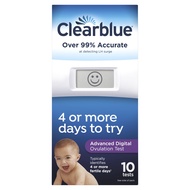 Clearblue Advanced Digital Ovulation Test, Home LH Ovulation Test Kit, 10 Ct
