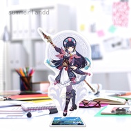 SL Anime Genshin Impact Acrylic Stand Desk Decor Figure Model Plate Holder Fans