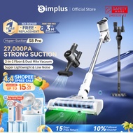 Simplus Vacuum Cleaner 24000Pa Dust Mite Remover Suction 100000rpm Brushless Motor Cordless Lightwei