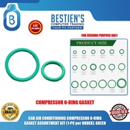 CAR AIR CONDITIONING COMPRESSOR O-RING GASKET ASSORTMENT KIT (1-PC per ORDER), GREEN