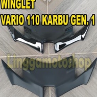 Winglet Vario 110 Karbu Generasi Pertama Sayap Variasi Modifikasi Stok Terbatas