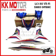 [ORIGINAL HLY ] COVERSET BODY COVER YAMAHA LC135 135LC V8 FI 5MRO DPBMC MRO BIRU BLUE