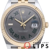 Rolex Datejust 41 Men's Watch Jubilee Slate Roman Wimbledon Datejust 41 126333 Box Warranty K18YG/SS