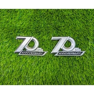 TOYOTA LJ78 KZJ78 LANDCRUISER 70TH ANNIVERSERY BADGE