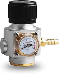 LUCKEG Soda Gas Regulator Mini Keg Charger Beer CO2 Gas Regulator 0-90PSI for Soda Maker Sparkling W