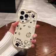 Cute Cat Phone Case Cute Drawings Soft Silicone Shockproof Camera Protection Aesthetic Samsung S24 U