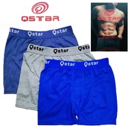 3pcs QStar Man Underwear Men Boxer Smooth Cotton Modal Men Brief