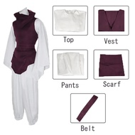 Anime Jujutsu JJK Manga Choso Cosplay Costume Kaisen Choso Cos Top Vest Pants Burgundy Uniform Hallo