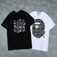 🔥Ready Stock🔥 Casual BAPE X UNDEFEATED Jungle camouflage print O-Neck White Black Short Sleeve tshirt Men Women Top Tees Hip Hop New Arrival t shirt men baju baju tshirt lelaki shirt t-shirt