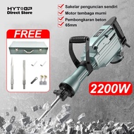 HYTOBP 2200W Demolition Hammer Mesin Bobok Beton 65 Jack Hammer Drill