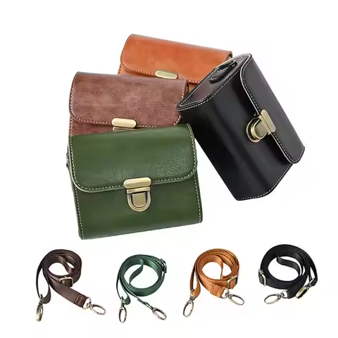 PU Leather Camera Bag Case for Canon SX730 SX740 SX740HS G7X Mark II III G7X2 G7X3 G9X G9X2 G5XII SX