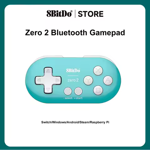 8BitDo Zero 2 Bluetooth Gamepad Mini Controller Compatible for Nintendo Switch Windows Android macOS