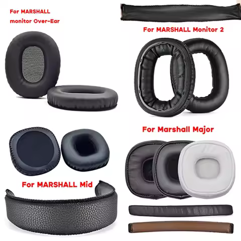 Replacement Earpads HeadBeams For Marshall Monitor 2 Monitor II ANC Monitor Over-Ear for MARSHALL Mi