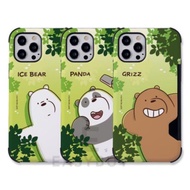🇰🇷 We Bare Bears Break Double Card Bumper Case 韓國 熊熊三兄弟 熊熊遇見你  三裸熊 放假篇 全包防摔款 可放卡 可插卡 可裝卡 手機保護套 (適用於多