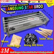Jumbo/ Satay Grill Package / Satay Grill Bamboo Fan Charcoal