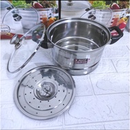 ROSH sauce pot steamer 28cm ORIGINAL / stainless steel steamer pan 28cm Rosh saucepot/ Rosh stainles