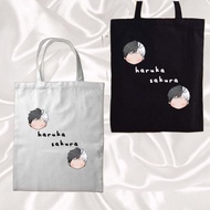 Totebag wind breaker haruka sakura tote bag canvas tote bag