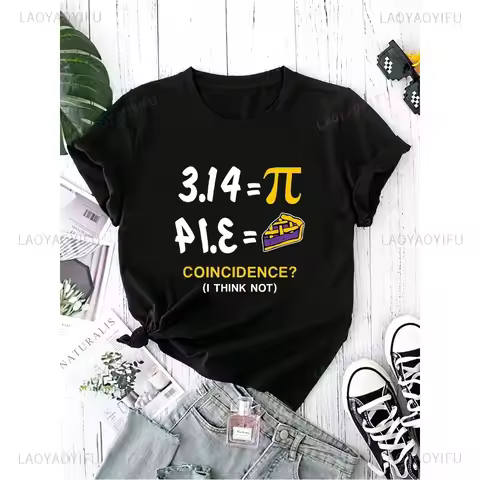 Funny Pi Math Formula Algebra Equation Design Tshirt Casual Short Sleeve Fashion Summer Man T-shirt 