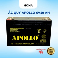 Genuine Apollo 6V10Ah Battery - Used for Electric Fans, Rechargeable Lights, Children's Electric Veh