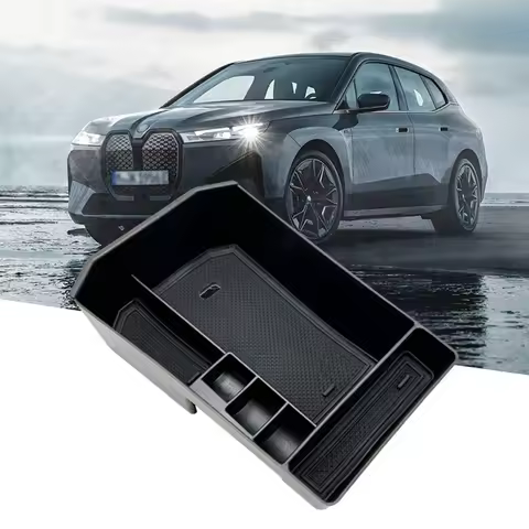For BMW iX I20 EV 2023 2024 Center Console Armrest Storage Box Interior Modification Accessories