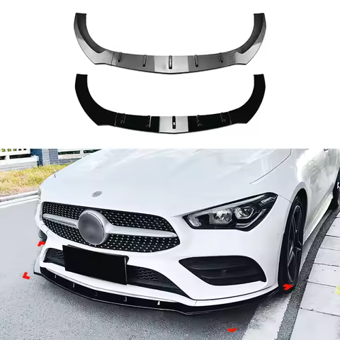 Front Bumper Spoiler Lip For Mercedes Benz CLA Class C118 X118 CLA200 CLA220 CLA250 AMG Line 2020-20