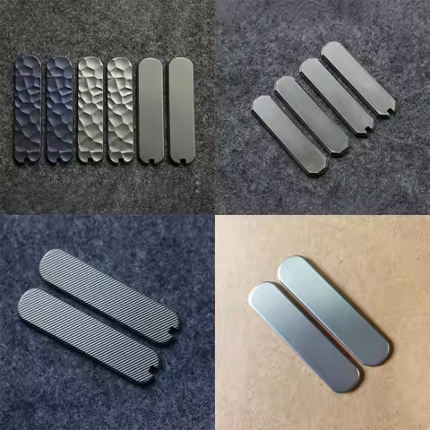 9 Types TC4 Titanium Alloy Knife Handle Patches Scales for 65MM Victorinox Swiss Army Knives NailCli