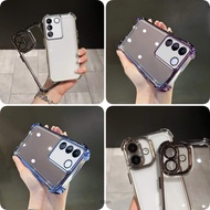 casing vivo v27 v27pro casing tpu Silicone Four-Sided Thickened Protective Case sjfs