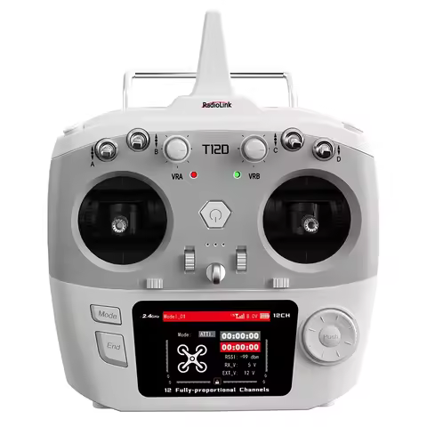 RadioLink T12D 12 Channels RC Transmitter 2.4GHz with R16F Receiver Remote Controller for FPV Drone 