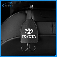 Ciscos Leather Car Seat Back Headrest Hook Car Interior Accessories For Toyota Wish Hiace Sienta Alt