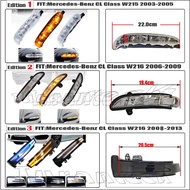2Pcs Turn Signal Light for Mercedes-Benz CL Class CL500 CL550 CL600 CL63AMG CL65AMG Coupe Amber Mirr