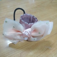 Bow A3 Hair Tie Pink Band