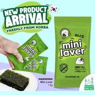 [SNACK] Haenong mini laver 1.8g | Korean seaweed snack