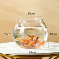 Chuniy Fish Tank Mini Aquarium Nhựa tròn trong suốt Portable Fish Tank Bowl Bàn tốt Vision Sáng tạo