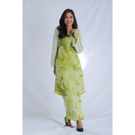 Eze Fashion 10333 Baju Kurung Pahang Chiffon Printed With Lining