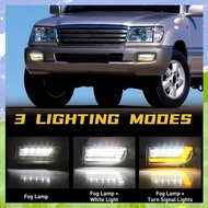 LED Fog Lights for  Land Cruiser 100 LC100 UZJ100 FZJ10 1998-2008 DRL Turn Signal Daytime Driving La