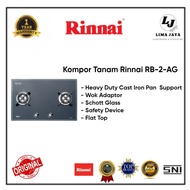 Kompor Gas Tanam 2 Tungku Rinnai RB-2-AG Kompor Tanam Rinnai