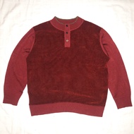 Cambridge University Half-Button Boxy Sweater