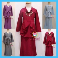 Lil Little BK55 Ready Stock Baju Kurung Kebaya Budak Perempuan 2022 Baju Kurung Budak Murah Baju Raya Kanak Kanak Moden