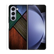 Casing Case Softcase Hardcase Samsung Galaxy Z Fold 5 5G Wooden DF131