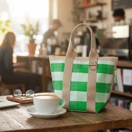 台灣LV-微笑水桶包(綠白格)