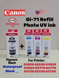 PGBK CANON GI71 Gi-71 Pigment Waterproof Ink Bottle Compatible Refill Photo Ink for Printer G2020 G1