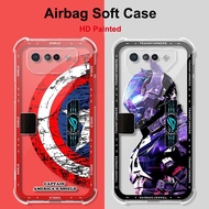 For Asus ROG 7 Ultimate Crystal Case For Asus ROG7 Ultimate HD Painted Air Bag 360 Protect Matte Back Shell For Asus ROG 7 Pro Phone Cover For Asus ROG 7Ultimate
