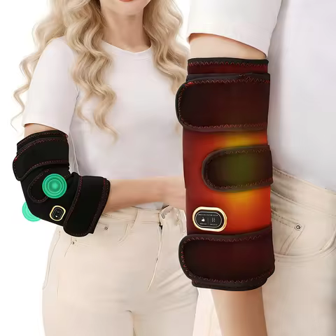 USB Electric Heating Elbow Brace Heating Pad Vibration Massage Wellness Protector Relieve Joint Fati